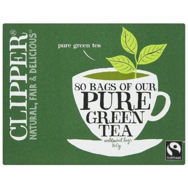 Clipper Fairtrade Pure Green Tea 80 bags